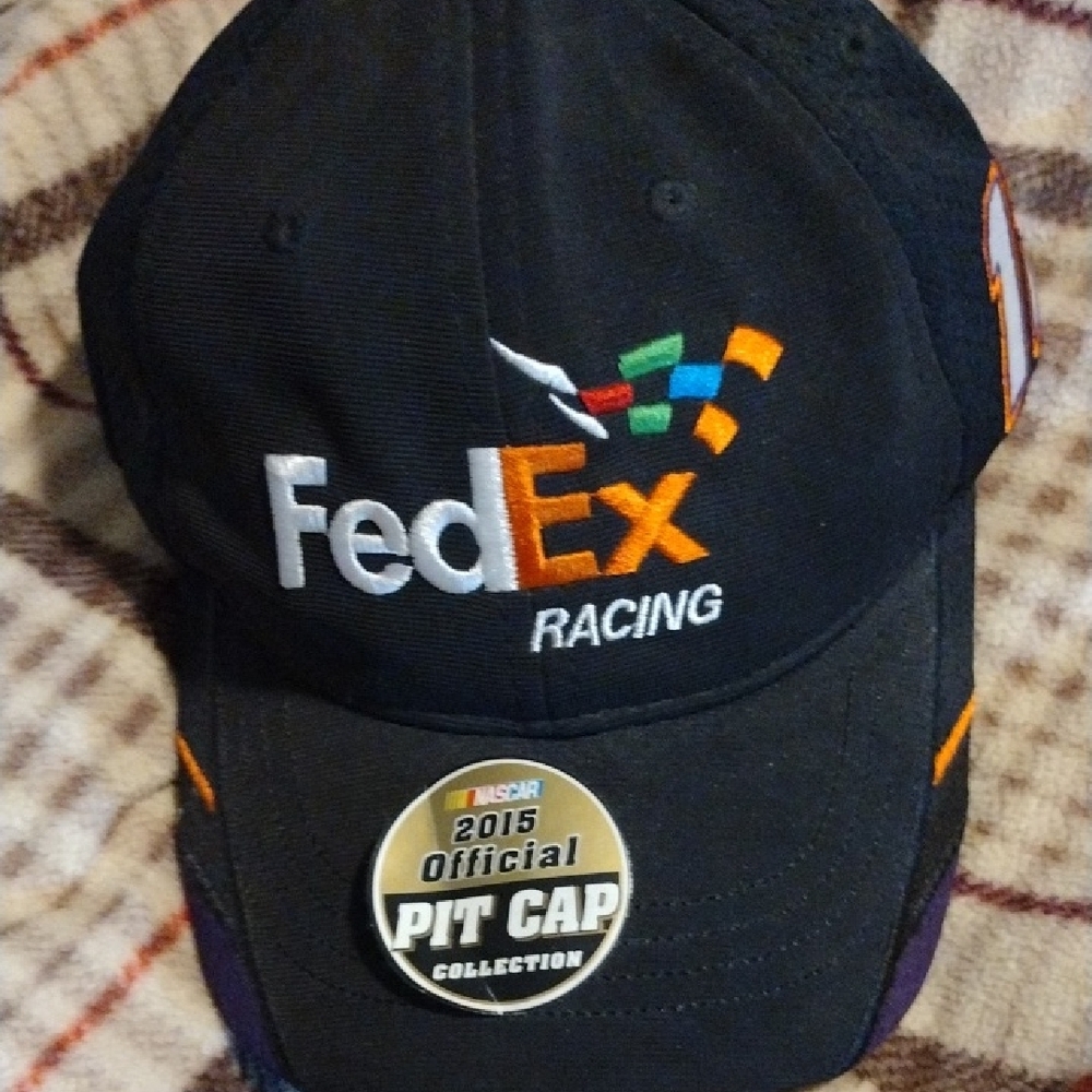 NASCAR Denny Hamlin FedEx Racing Black Cap